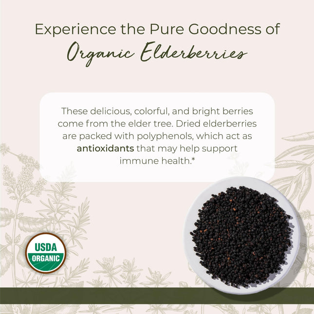 Starwest Botanicals Organic Elderberries – Dried Elderberries for Tea, Syrup & Jam (2 lb Bulk)