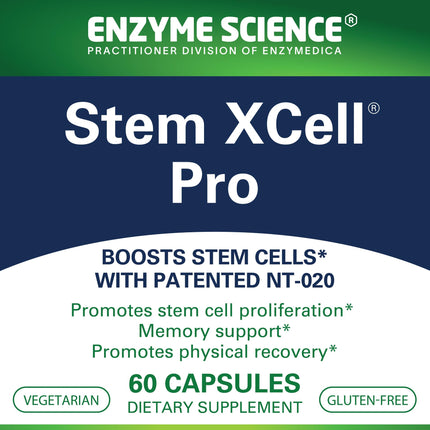 Stem XCell Pro by Enzyme Science - Antioxidant & Stem Cell Health, 60 Capsules