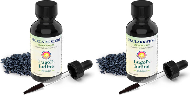 Stomach Saver Lugol’s Iodine 2% 1 oz (Pack of 2) – Dr Clark Store