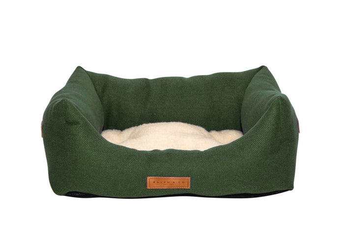 THE RICHMOND | LUXURY GREEN BOLSTER DOG BED