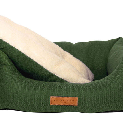 THE RICHMOND | LUXURY GREEN BOLSTER DOG BED