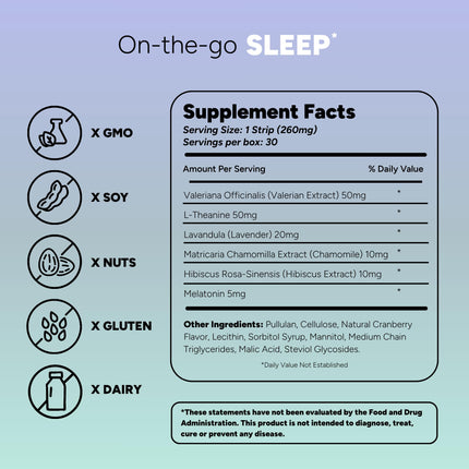 STRIPPIES Dissolvable Strips – Energy & Sleep Multi-Pack (60 Strips)