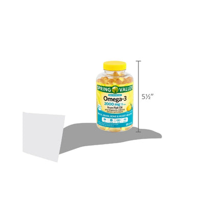 STS Home Spring Valley Omega-3 from Fish Oil 2000 mg Maximum Care — 120 Count