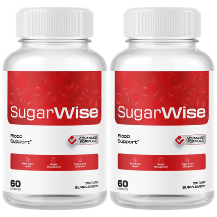 SugarWise 2-Pack Capsules - Official Support Pills & Premium Formula