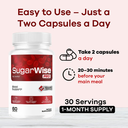 LIVORKA SugarWise Pro Capsules - 2 Pack | All-Natural Multivitamin Support