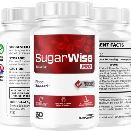 LIVORKA SugarWise Pro Capsules – All-Natural Premium Formula, 300 Capsules (5 Pack)