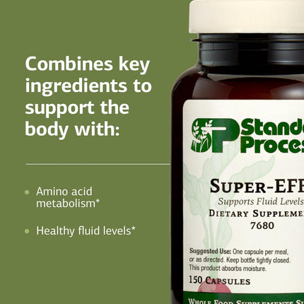 Standard Process Super-EFF Fluid Level Dietary Supplement – 150 Capsules