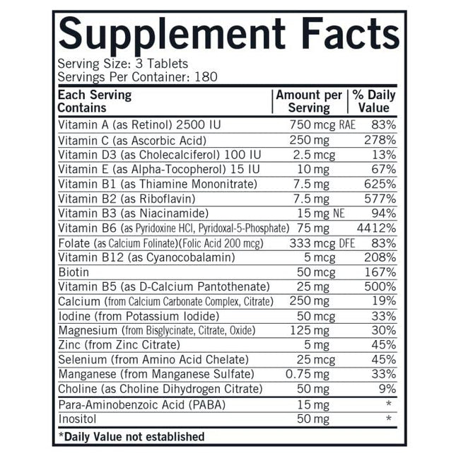 Super Nu-Thera with Extra P5P, 540 Tablets, Kirkman Labs