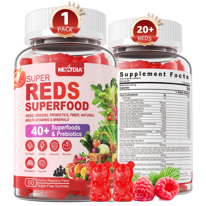 Super Reds Gummies – 40+ Superfoods for Immunity & Energy