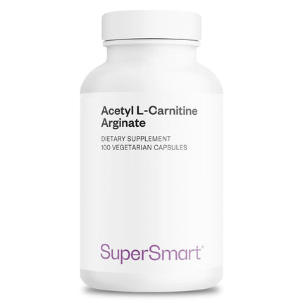 Supersmart Acetyl L-Carnitine Arginate 1000 mg - Brain Health Supplement | Non-GMO & Gluten Free | 120 Veg Capsules
