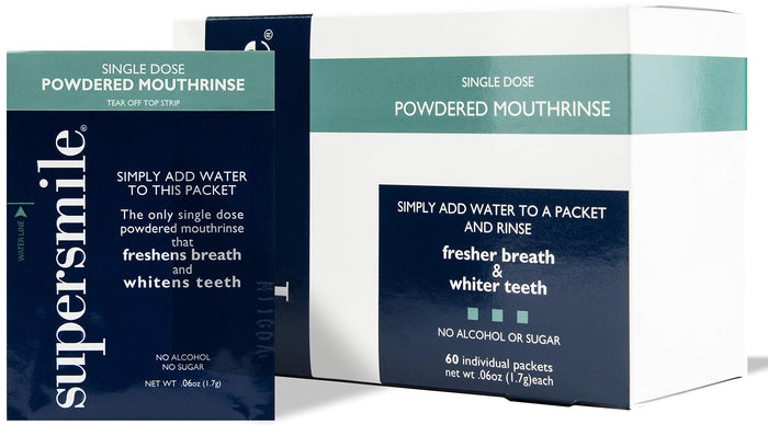 Supersmile Powdered Mouth Rinse – 60 Packets, 0.06 oz