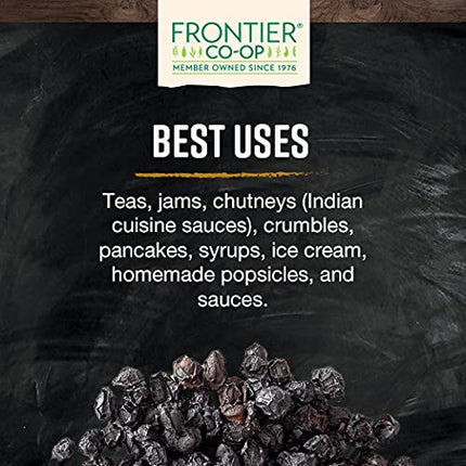 Frontier Co-op Dried Elderberries, European Whole – Non-GMO, Kosher, 16 oz x 4