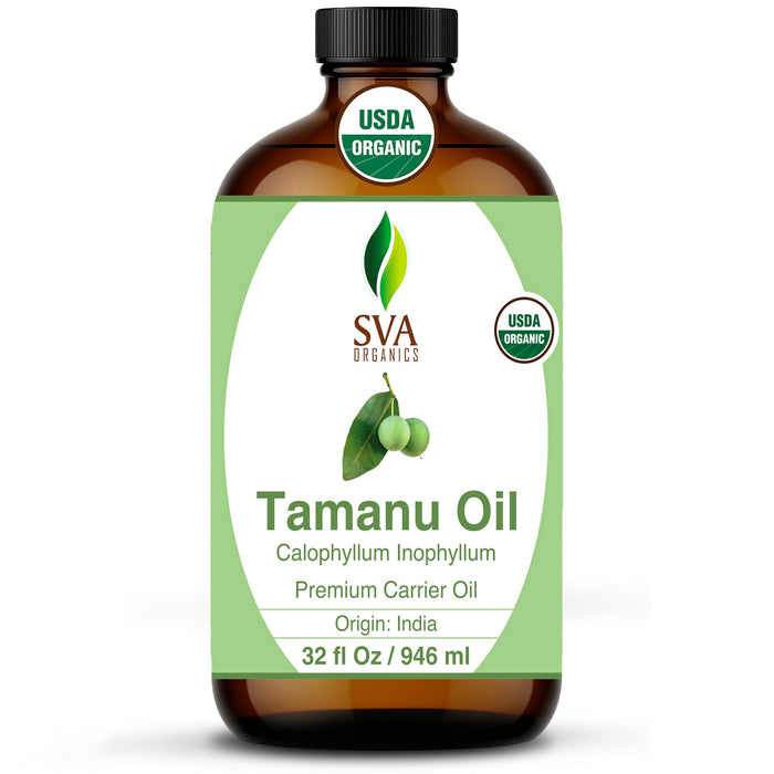 SVA Tamanu Seed Oil Organic - 32oz Cold-Pressed Carrier Oil