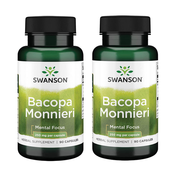 Swanson Bacopa Monnieri Extract Bacognize 250 mg | 90 Capsules (2 Pack)