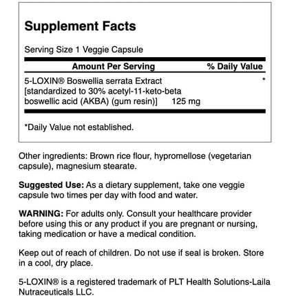 Swanson Boswellia Serrata Extract 125 mg – 60 Veg Caps – 3 Pack