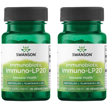Swanson Immunobiotic Immuno-Lp20 50 Milligrams 30 Veg Capsules (2 Pack)