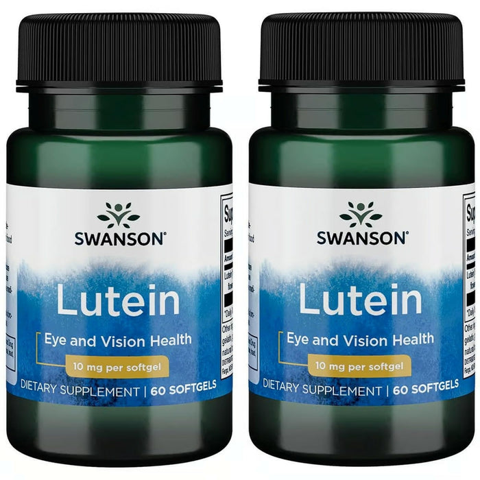 Swanson Lutein 10 mg 60 Sgels (2 Pack) | Vision Support