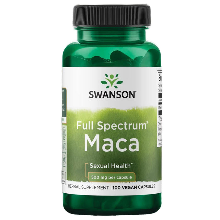 Swanson Maca 500 mg | 100 Capsules – Vitality & Hormone Balance