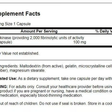 Swanson Nattokinase 2000 FU, 100 mg, 30 Capsules (4 Pack) – Enzyme Supplement