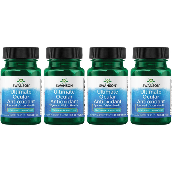 Swanson Ultimate Ocular Antioxidant with Lutemax 2020 – 30 Softgels (4 Pack)