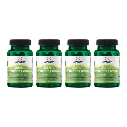 Swanson Ultimate Probiotic Formula 66B CFU – Digestive & Immune Support (4 Pack)