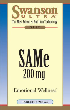 Swanson Same 200 mg SAMe - 60 Tabs | Mood & Joint Health