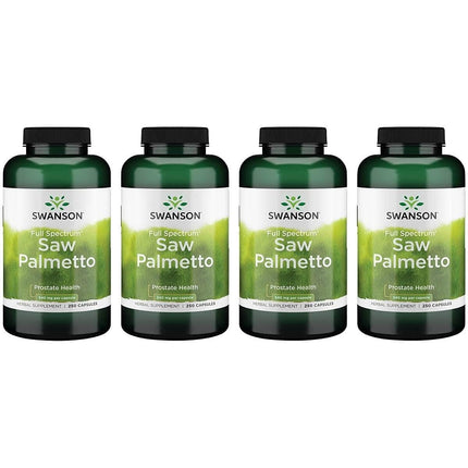 Swanson Saw Palmetto - Prostate Support & Urinary Health (540 mg, 250 capsules) 4 Pack