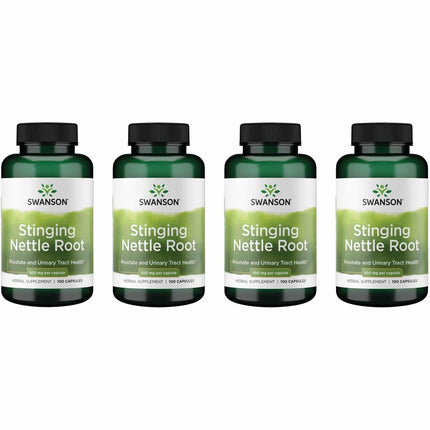 Stinging Nettle Root 500mg Capsules - Swanson (100 Caps) 4 Pack