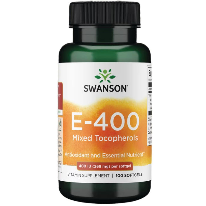 Swanson Vitamin E Mixed Tocopherols 400 IU (268 mg) Softgels - 100 Softgels