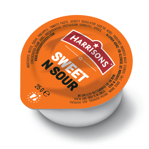 Sweet & Sour Sauce Dip – Bulk Case of 100 | Pineapple & Onion
