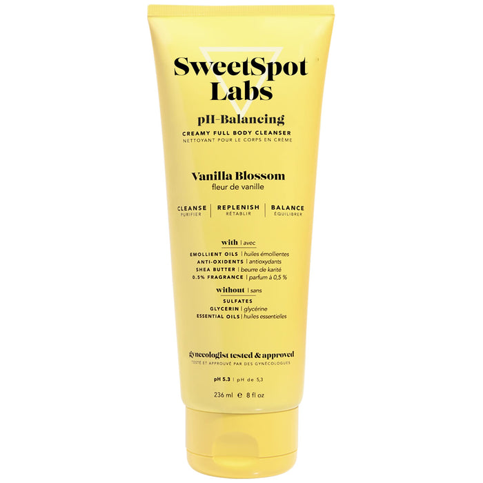SweetSpot Labs Feminine Wash – Gentle Vanilla Blossom, pH-Balanced & Sulfate-Free, 8 oz