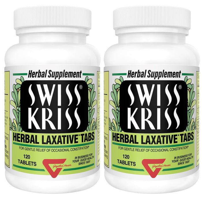 Swiss Kriss Herbal Laxative Tablets — Gentle, Natural Relief for Adults & Kids 6+
