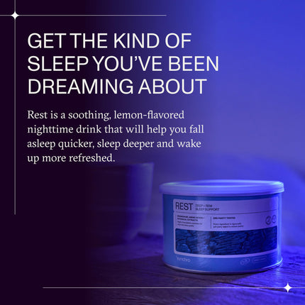 Synchro Rest Sleep Supplements | Magnesium Sleep Aid Powder – Sweet Lemon, 210g