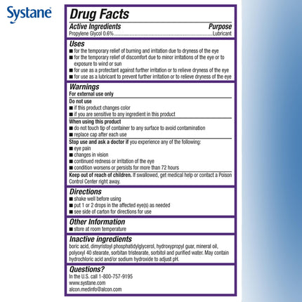 Systane COMPLETE PF Multi-Dose Preservative Free Dry Eye Drops 10ml