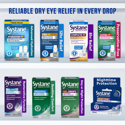 Systane Hydration Pf Lubricant Eye Drops 10ml | Preservative-Free Moisture for Dry Eyes