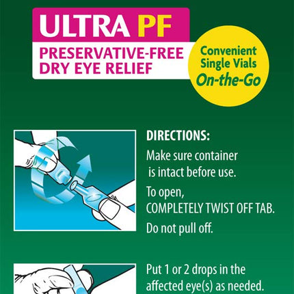 Systane Ultra Lubricant Eye Drops – 60 Count | Extended Protection & Fast Relief