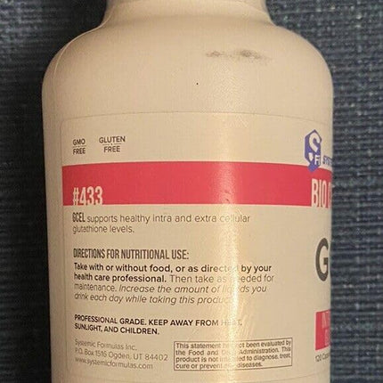 Systemic Formulas GCEL #433 – Master Antioxidant for Cellular Health