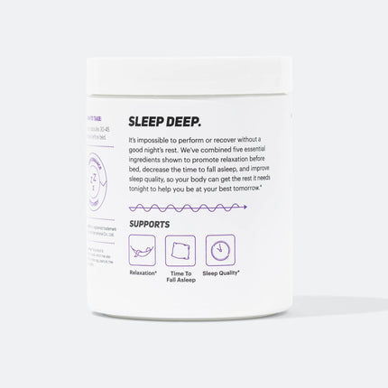 TB12 Sleep - Sleep Support with Magnesium, L-Theanine, Chamomile, GABA & Melatonin