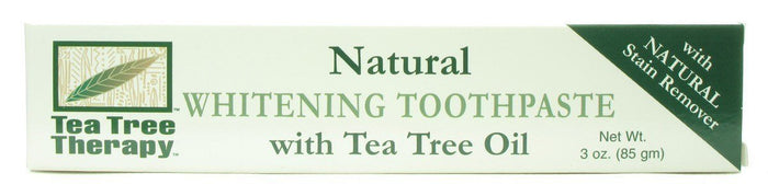 Tea Tree Therapy Natural Whitening Toothpaste 3 oz – 3 Pack