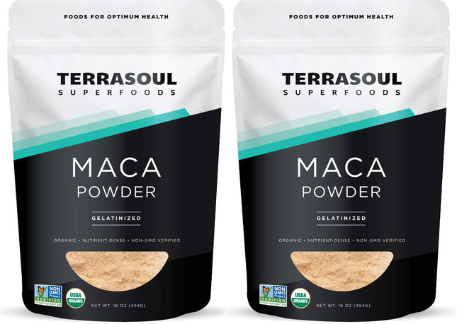 Terrasoul Superfoods Organic Gelatinized Maca Powder, 2 Lbs - Premium Quality | Recommended Use: Supports Increased Stamina & Energy | Gelatinized for Easy Digestion