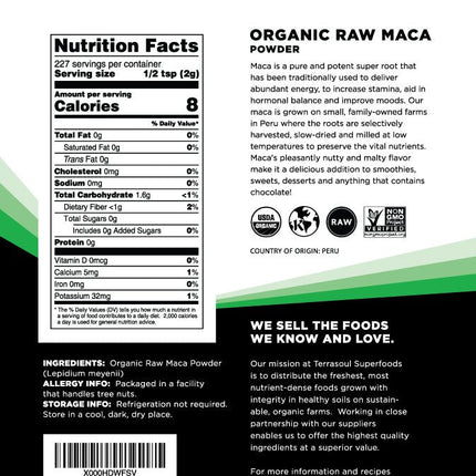 Terrasoul Superfoods Organic Raw Maca Powder, 5 Lbs - Premium Quality | to Support Increased Stamina & Energy