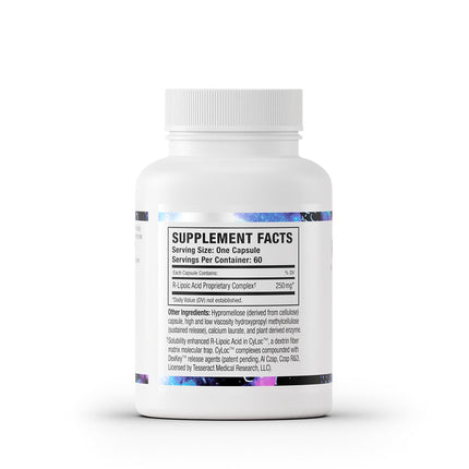 Tesseract RLA Pro SR – R-Lipoic Acid Supplement, 60 Capsules, Sustained-Release