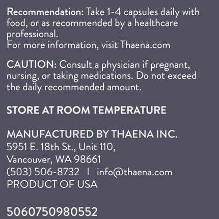 Thaena ThaenaBiotic Postbiotic - World's First Human-Derived Postbiotic Supplement - 90 Count