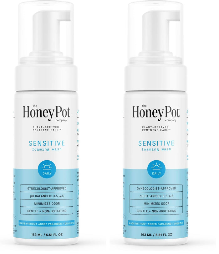 The Honey Pot Sensitive Feminine Wash – Herbal Infused, pH-Balanced, Pack of 2 (5.51 oz each)