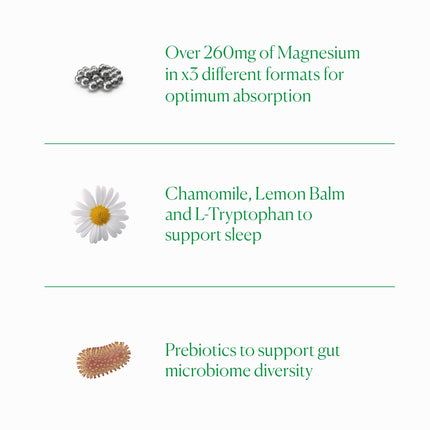 The Nue Co. Magnesium Gut Barrier+ | Sleep Tonic with Prebiotic, 200g