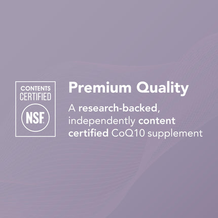Theralogix NeoQ10 CoQ10 Supplement – Heart Health & Fertility Support | NSF Certified, 90 Softgels