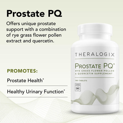 Theralogix Prostate PQ – Rye Grass Pollen Extract & Quercetin, 180 Tablets