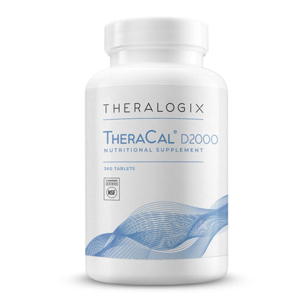 Theralogix TheraCal D2000 — Bone Health Supplement with Calcium, D3, K2 | 360 Tablets, 90-Day Supply, NSF Certified
