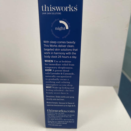 THISWORKS Sleep Plus Pillow Spray – Fast-Acting Rest with Lavender, Vetivert & Camomile, 100ml