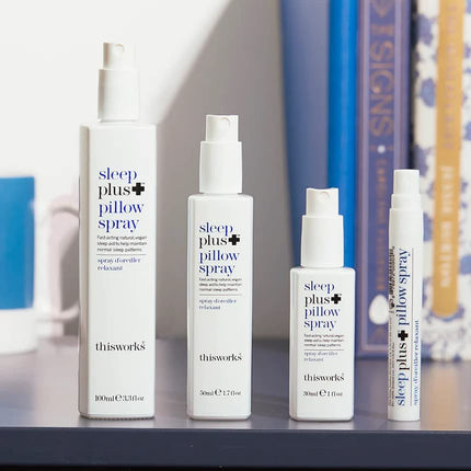 THISWORKS Sleep Plus Pillow Spray – Fast-Acting Rest with Lavender, Vetivert & Camomile, 100ml
